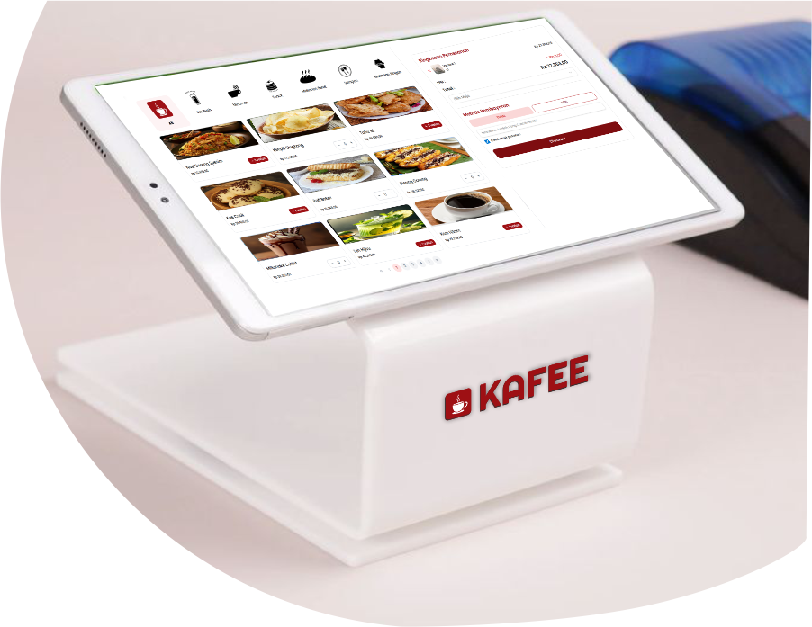 Kafee app mockup